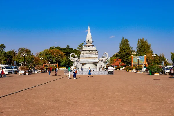 Architektura Parku Patuxay Laos — Zdjęcie stockowe