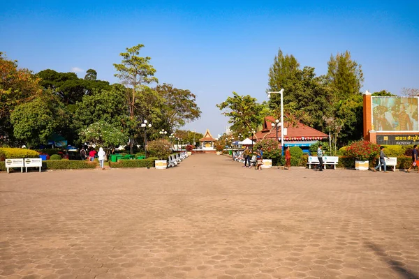 Patuxay Park Bei Tag Laos — Stockfoto