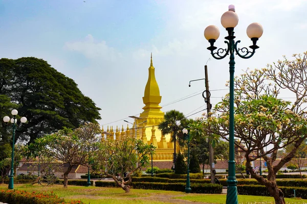 Beautiful Buddhist Architecture Luang Temple Laos — Stock Photo, Image