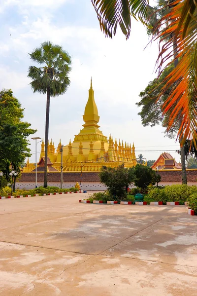 Vientiane Stad Buddisttempel Laos — Stockfoto