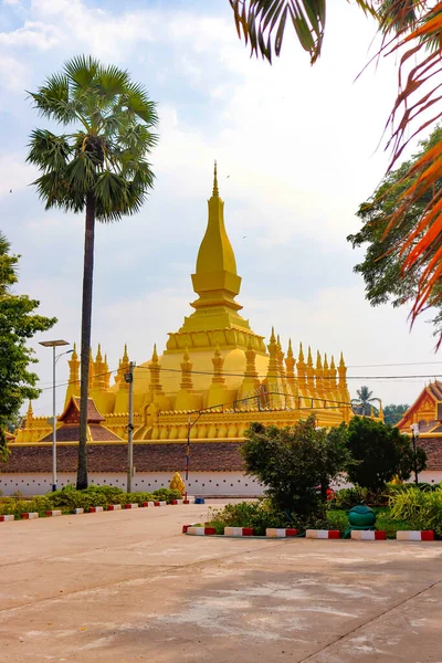 Vientiane Stad Boeddhistische Tempel Laos — Stockfoto