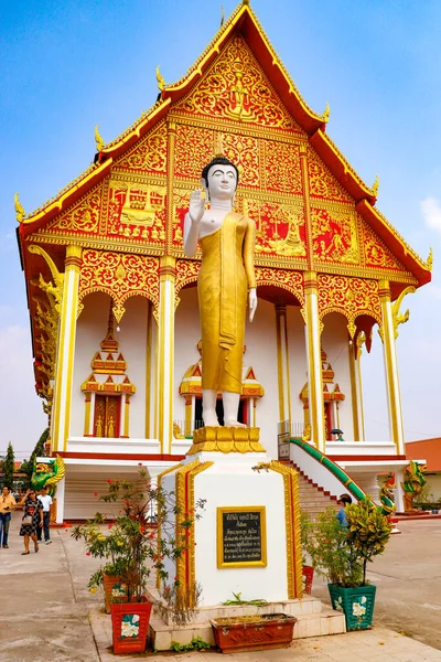 Templo Budista Luang Arquitectura Decoración Laos —  Fotos de Stock