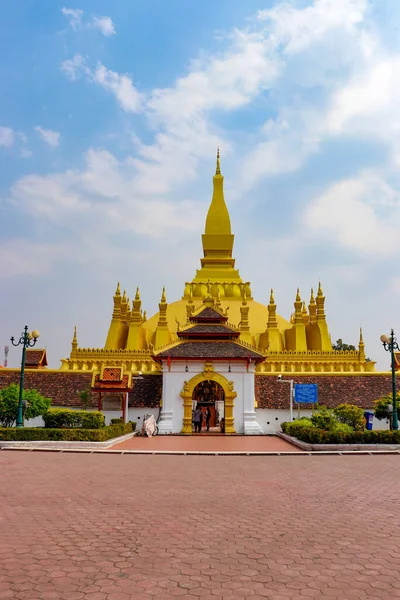 Wat Pha Att Luang Temple Laos — Stockfoto