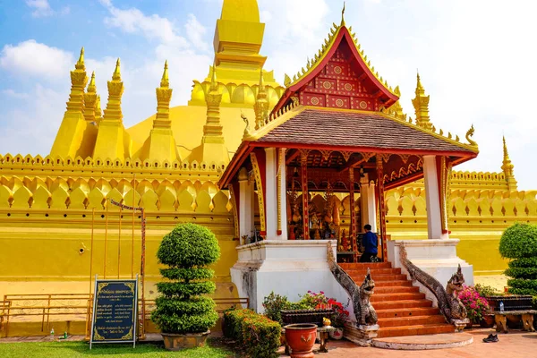 Wat Pha Hogy Luang Templom Laosz — Stock Fotó