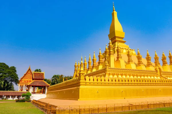 Templo Oro Vientiane Laos —  Fotos de Stock