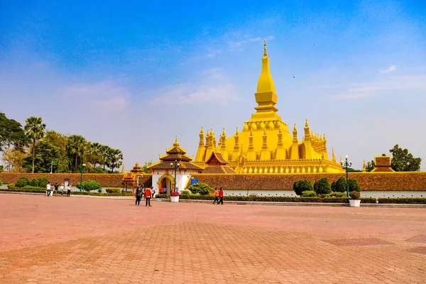 Wat Pha Att Luang Temple Laos — Stockfoto