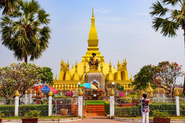Wat Pha Luang Temple Laos — Fotografia de Stock