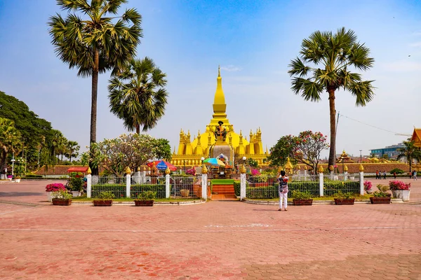 Wat Pha Luang Tapınağı Laos — Stok fotoğraf