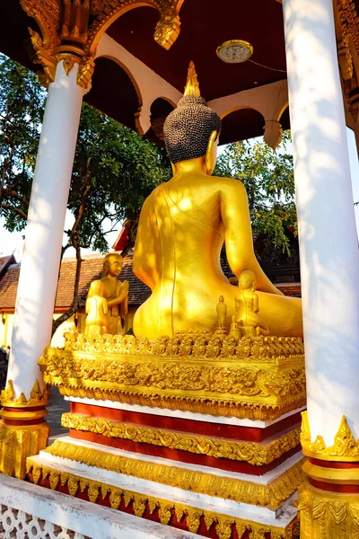 Vientiane Deki Altın Buda Wat Saket Tapınağı Laos — Stok fotoğraf