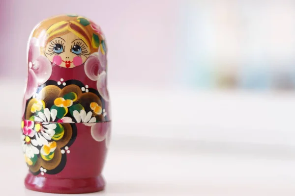 Ein Schöner Blick Auf Russische Matrjoschka Puppen — Stockfoto