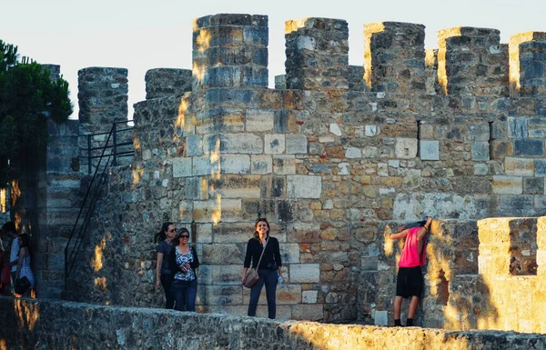 葡萄牙里斯本市的旧城墙 — 图库照片