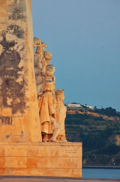 Statua Del Della Patria Nella Città Lisbona Portogallo — Foto Stock