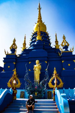 Tayland. Chiang Rai. Mavi Tapınak