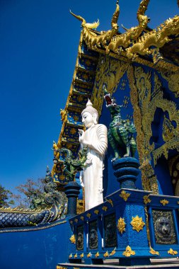 Tayland. Chiang Rai. Mavi Tapınak