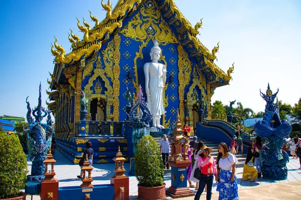 Thailand Chiang Rai Blue Temple — Stock Photo, Image