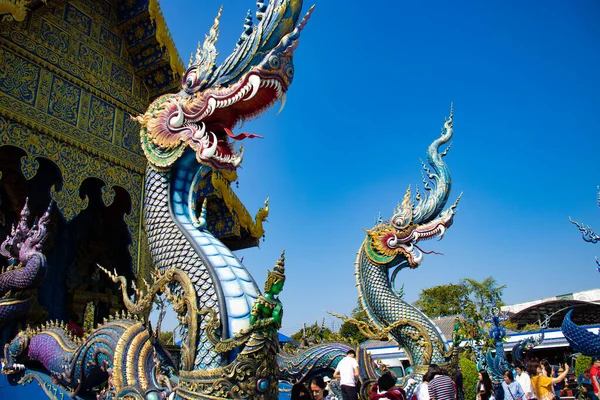 Thailand Det Chiang Rai Blå Templet — Stockfoto