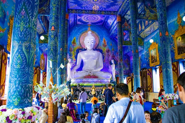 Thajsko Chiang Rai Modrý Chrám — Stock fotografie