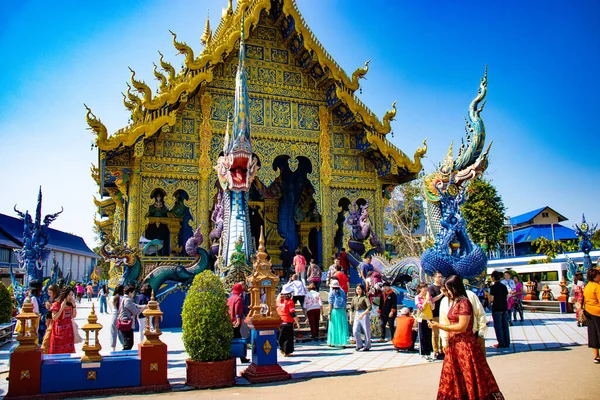 Thailand Chiang Rai Blue Temple — Stock Photo, Image