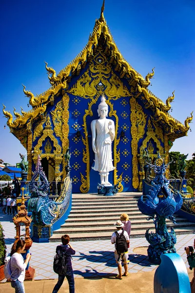 Thailand Det Chiang Rai Blå Templet — Stockfoto