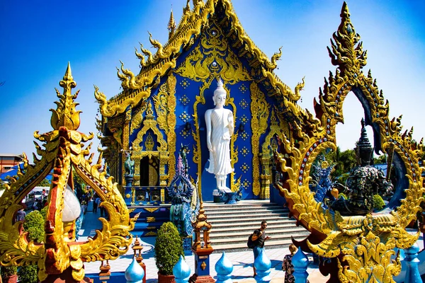 Thailand Det Chiang Rai Blå Templet — Stockfoto