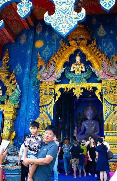 Thailandia Chiang Rai Tempio Blu — Foto Stock