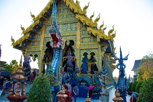Thajsko Chiang Rai Modrý Chrám — Stock fotografie