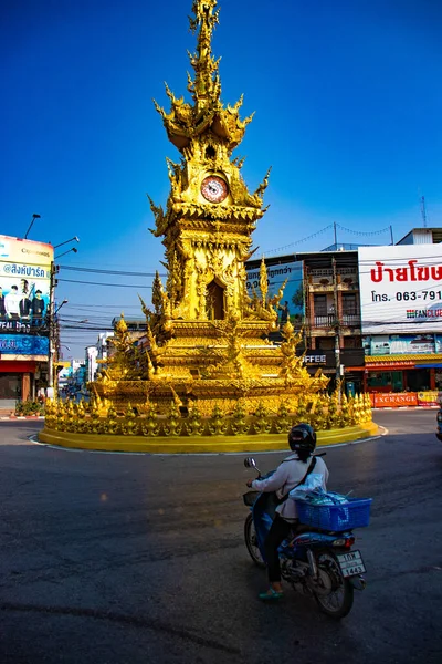 Chiang Rai Stad Dagen Thailand — Stockfoto