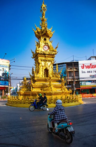 Chiang Rai Stad Dagen Thailand — Stockfoto