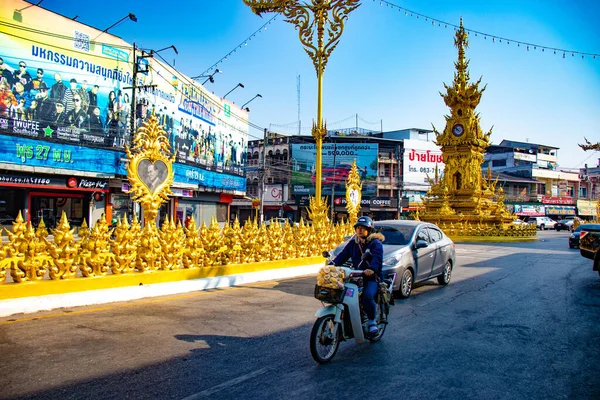 Chiang Rai Stad Dagen Thailand — Stockfoto