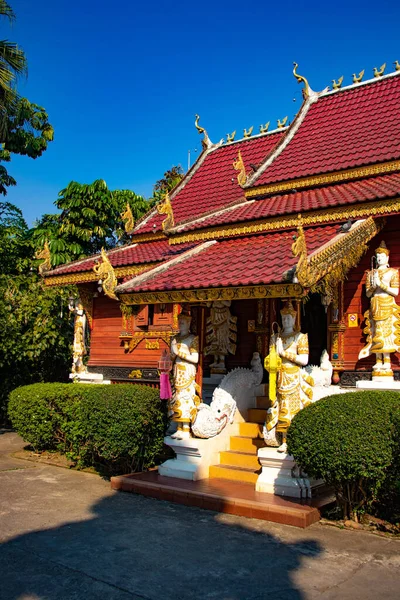 Buddhista Építészet Dekorációk Chiang Rai Thaiföld — Stock Fotó