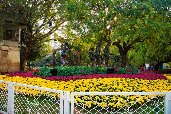 Decorazioni Della Festa Dei Fiori Chiang Rai Thailandia — Foto Stock