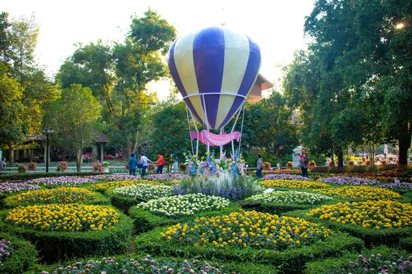 Blumenfest Dekorationen Chiang Rai Thailand — Stockfoto