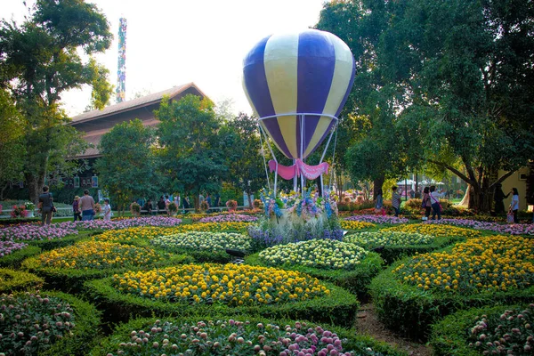 Decorações Festival Flores Chiang Rai Tailândia — Fotografia de Stock