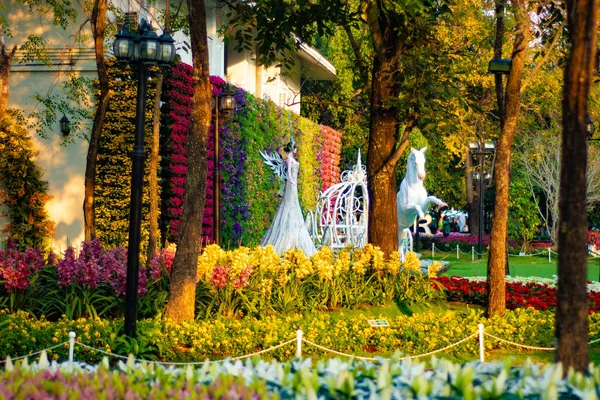 Decorações Festival Flores Chiang Rai Tailândia — Fotografia de Stock