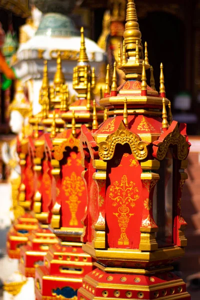 Βουδιστική Διακόσμηση Τσιάνγκ Ράι Ταϊλάνδη — Φωτογραφία Αρχείου