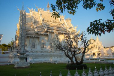 Tayland. Chiang Rai. Beyaz Tapınak