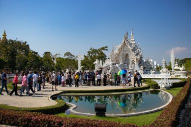 Tayland. Chiang Rai. Beyaz Tapınak