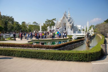 Tayland. Chiang Rai. Beyaz Tapınak