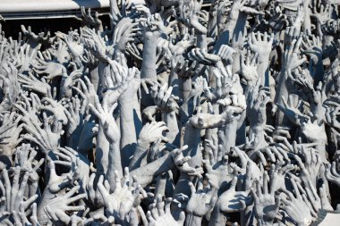 Tayland. Chiang Rai. Beyaz Tapınak