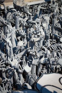 Tayland. Chiang Rai. Beyaz Tapınak