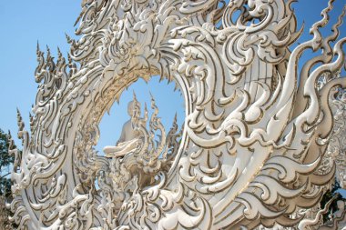 Tayland. Chiang Rai. Beyaz Tapınak