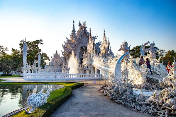 Thaïlande Chiang Rai Temple Blanc — Photo