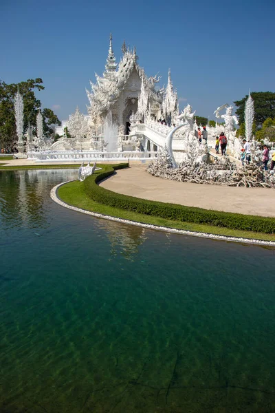 Tailândia Chiang Rai Templo Branco — Fotografia de Stock