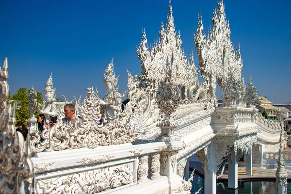 Tailândia Chiang Rai Templo Branco — Fotografia de Stock