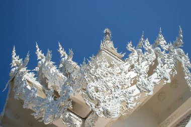 Tayland. Chiang Rai. Beyaz Tapınak