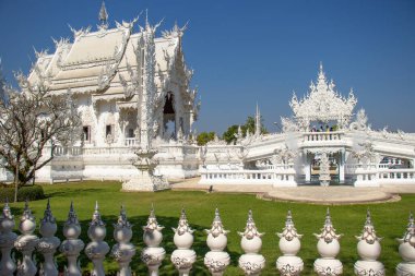 Tayland. Chiang Rai. Beyaz Tapınak