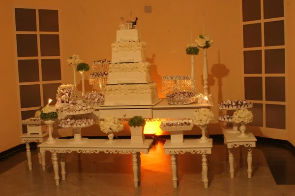 Wedding Decorations Sweets Close — Stock Photo, Image
