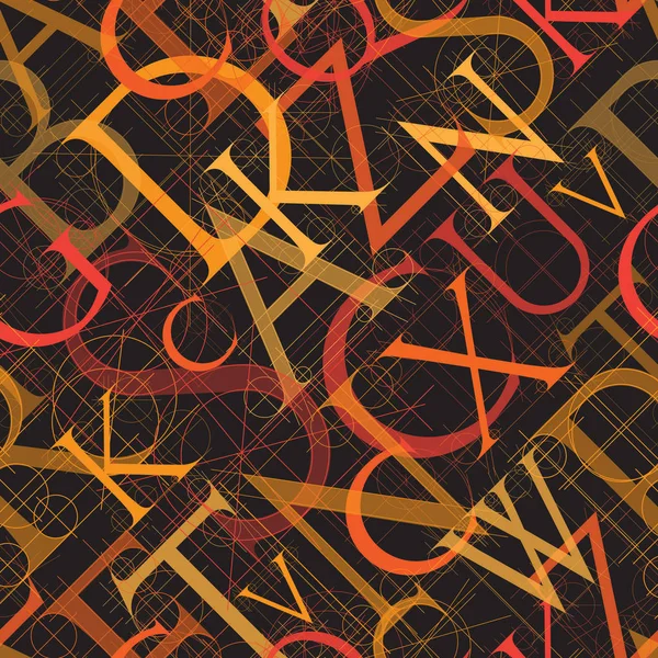 yazı tipi seamless modeli siyah bir arka plan, vektör illustratuon klip-art