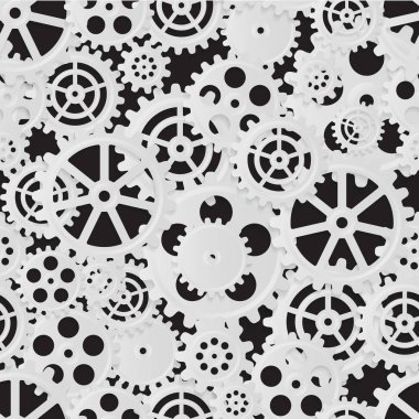 Mekanik arka plan, seamless modeli, illüstrasyon klip-art