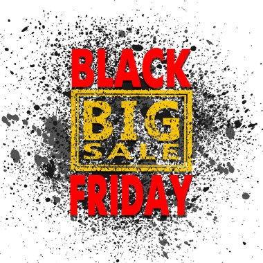 siyah Cuma satış arka plan, illüstrasyon klip-art vektör